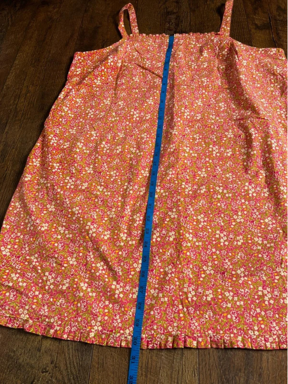 Venezia Jeans Dress Sz 22 Pink Floral Cottagecore Wilderkind Mini Dress - Picture 4 of 6